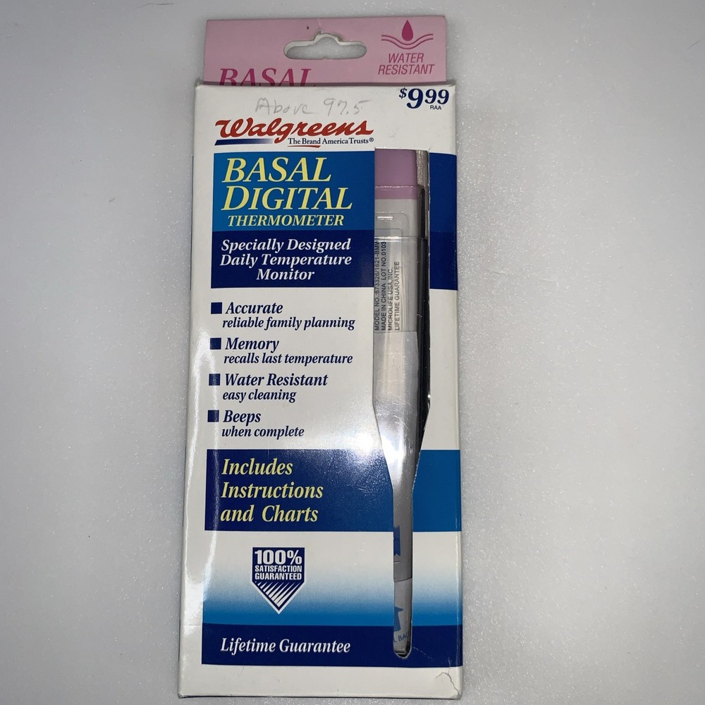 Walgreens Basal Digital Thermometer Water Resistant