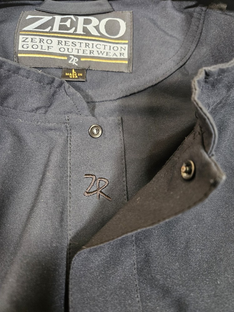 Zero Restriction Wind Shirt Men's Size Large Black Superlight Packable