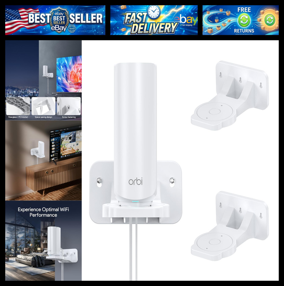 XLTTYWL Orbi WiFi 7 Wall Mount Kit, Orbit 7 Mount Bracket Optimize Space Compati