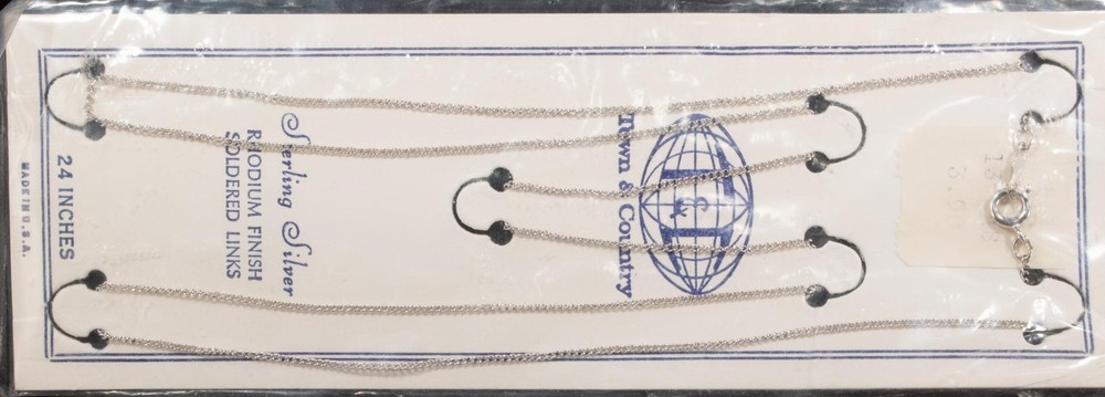 Sterling Silver Fine Link Chain 24” NEW