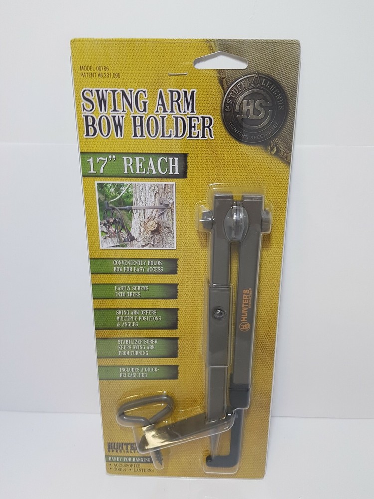 Hunter Specialties Swing Arm Bow Holder - 17" Reach- Brown