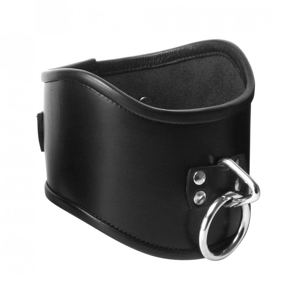 Strict Leather Leather Locking Posture Collar