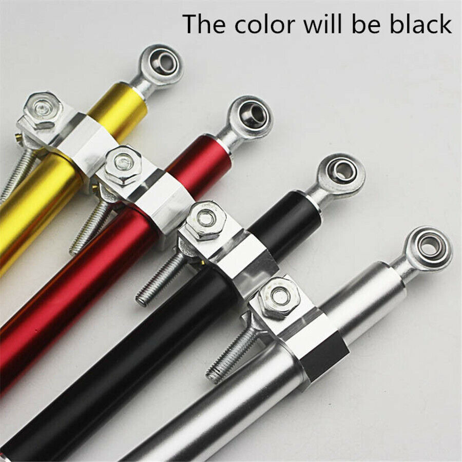 330mm Adjustable Motorcycle Universal Aluminum Steering Damper Stabilizer Linear