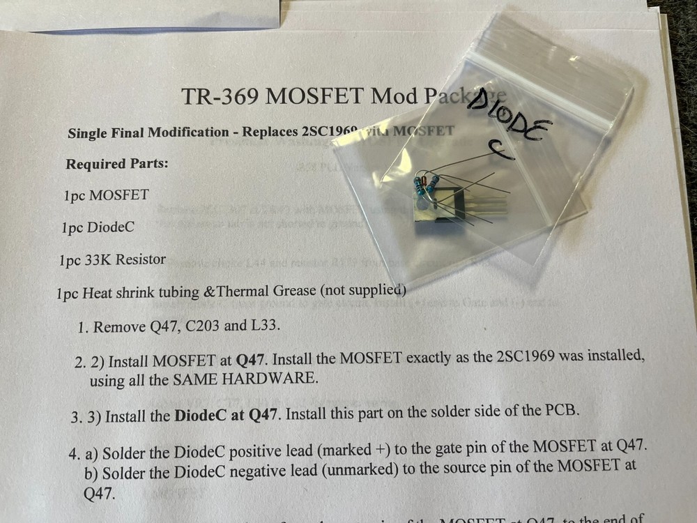 Ranger TR-369 MOSFET Upgrade Kit