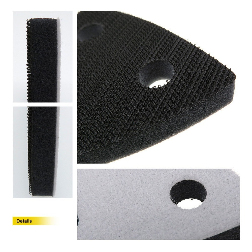 Foam Construction Backing Pad Sandpaper Soft Interface Sponge Triangle