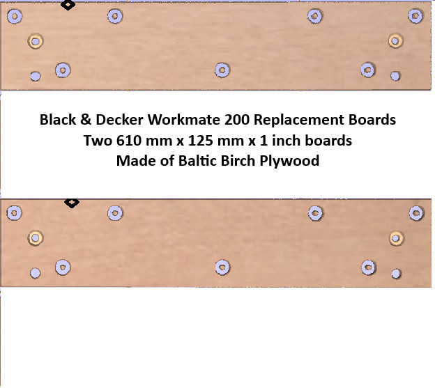 Black & Decker Workmate 200 - Replacement Boards (Custom Made To Order)