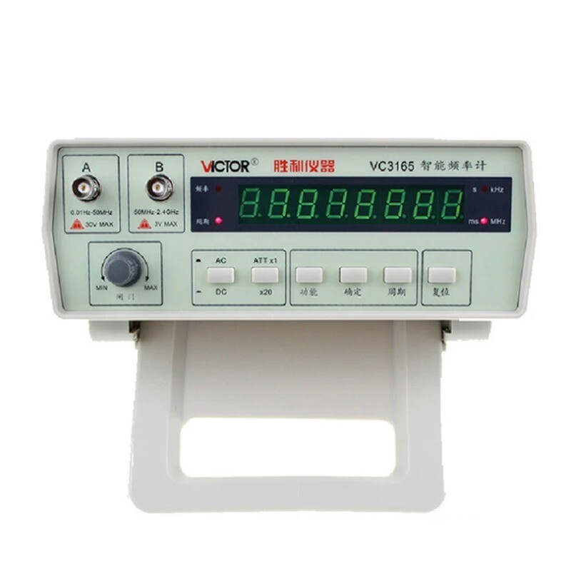 VC3165 Precision Frequency Meter Frequency Meter 0.01Hz-2.4GHz 2 AC/DC