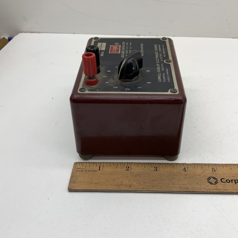 Cornell-Dubilier Electronics CDC-5 Decade Capacitor 600VDC 220VAC