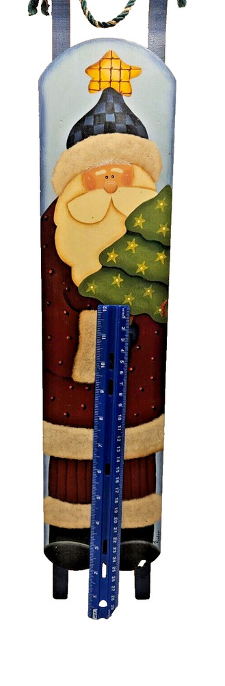 Hand Painted Santa Slim Sled/ Christmas Time!!