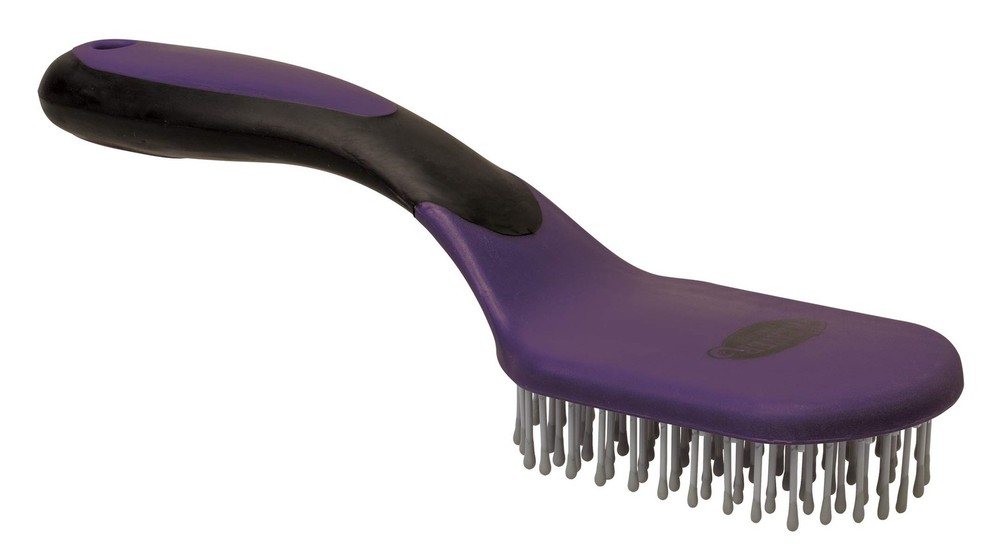 Weaver Leather Mane and Tail Brush Medium, Purple/Black