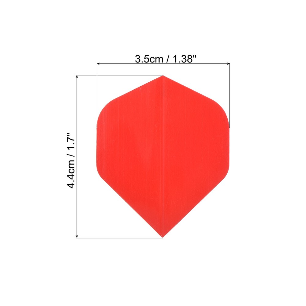 Dart Flights, 6 Pack PET Darts Accessories Red