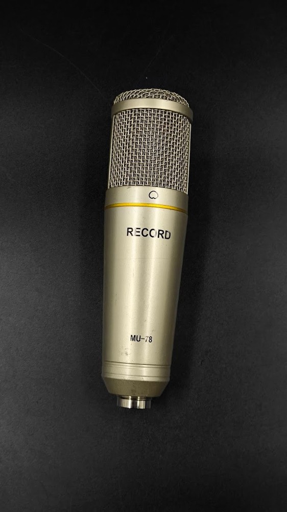 Record MU-78 Microphone Used Working Gold