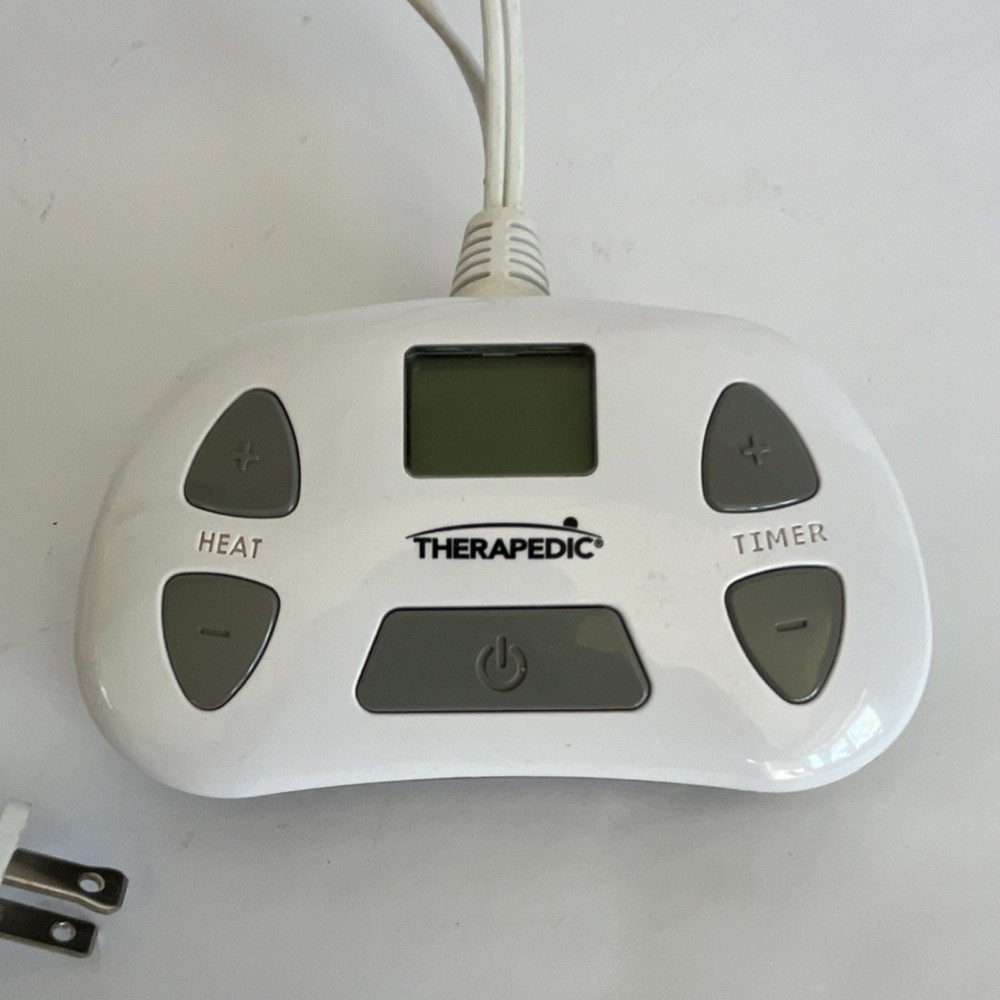 Therapedic Heated Blanket Controller PFI-DTC-TM2 Timer Heat Control White Works