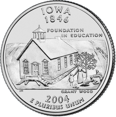 2004-P Iowa Quarter BU Single