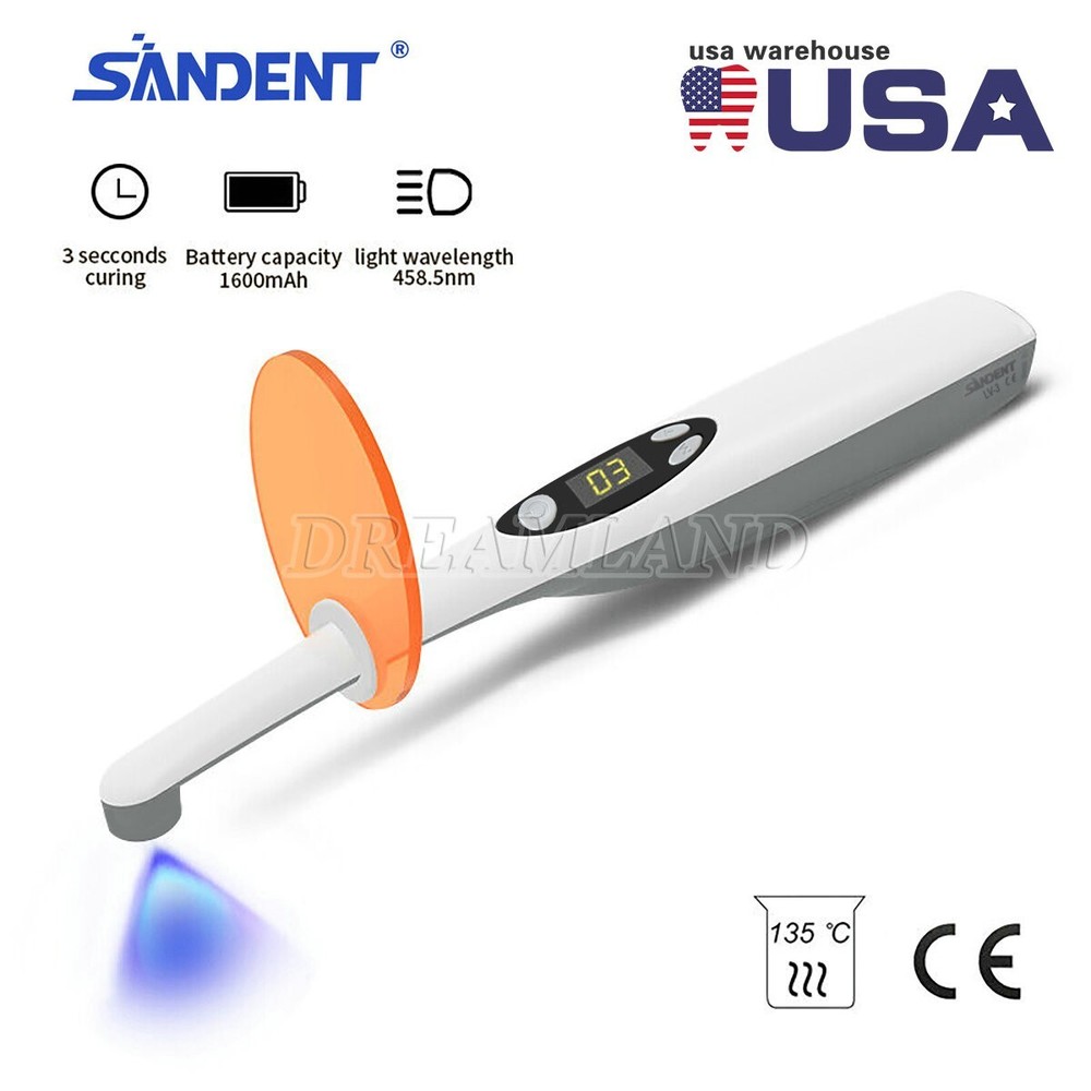 Dental Cordless Led Curing Light 3 Second iLED Cure Lamp Woodpecker Style