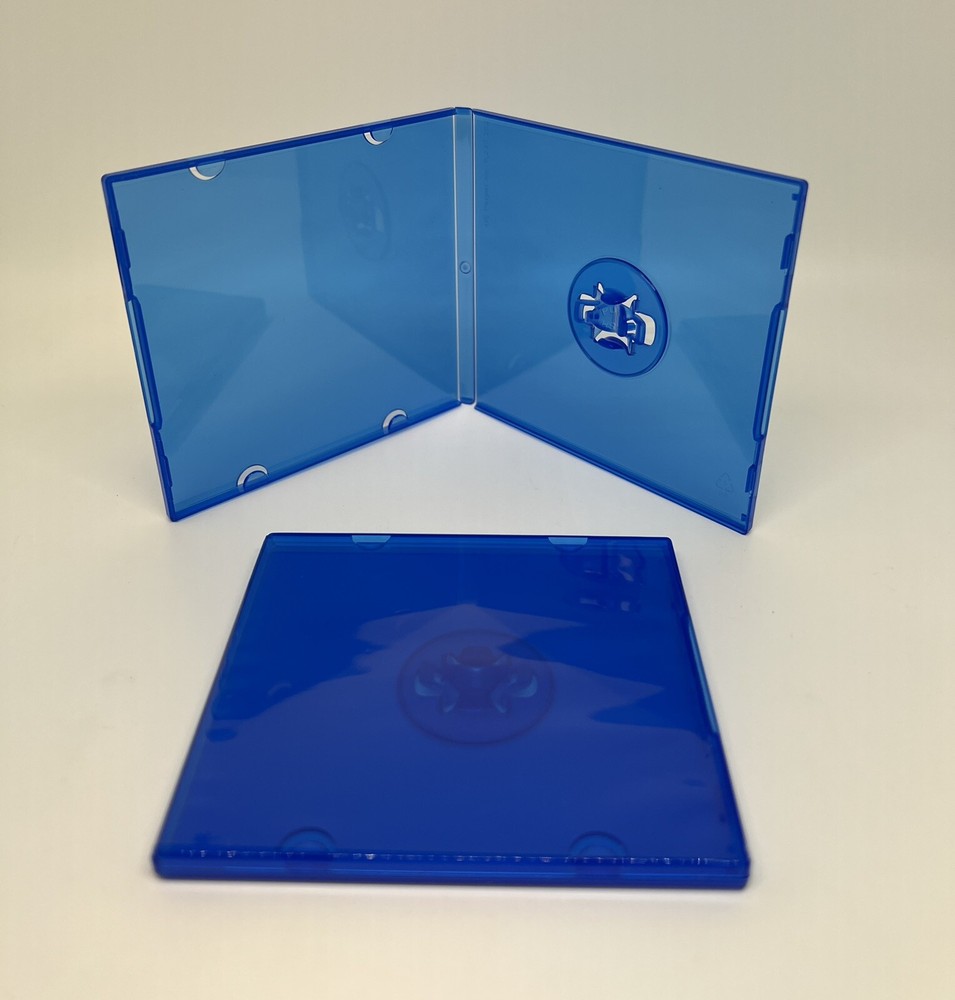 50 3.5" Mini Single Poly CD Case for 3" (8MM) Mini Disc, Sleeve, Blue, FD1013