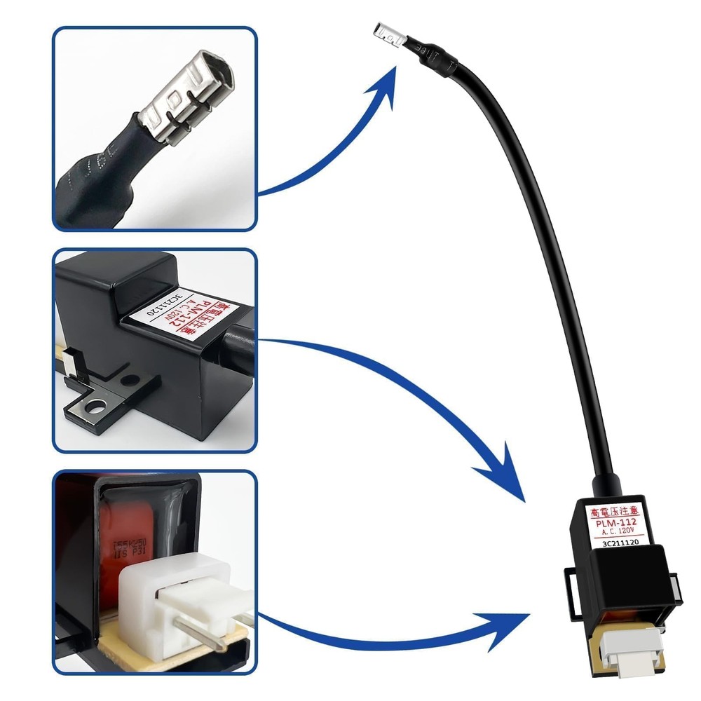 WISINY RTG20235C RTG20235BC Tankless Gas Water Heater Ignitor Coil Black