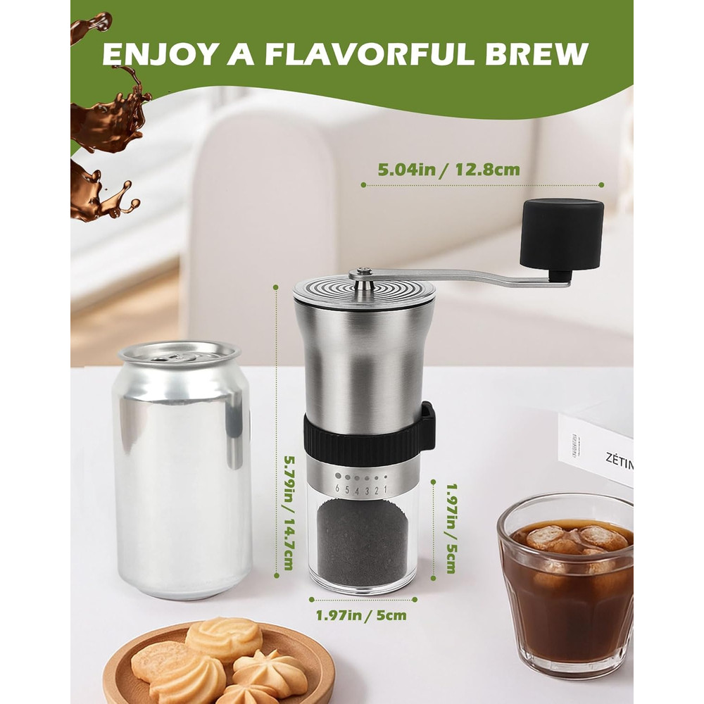 Manual Coffee Grinder with Ceramic Burr