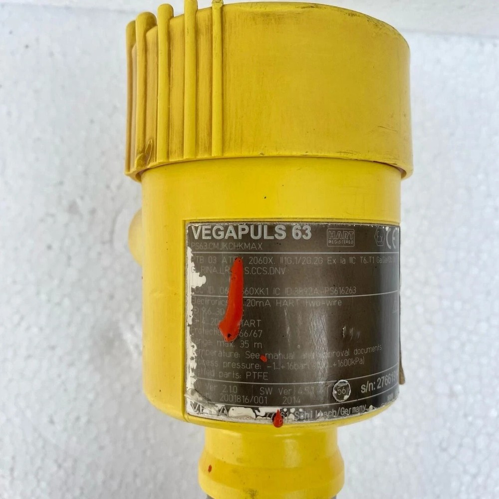 Vega PS63.CMJKCHKMAX Vegapuls 63 Radar Liquid Level Sensor