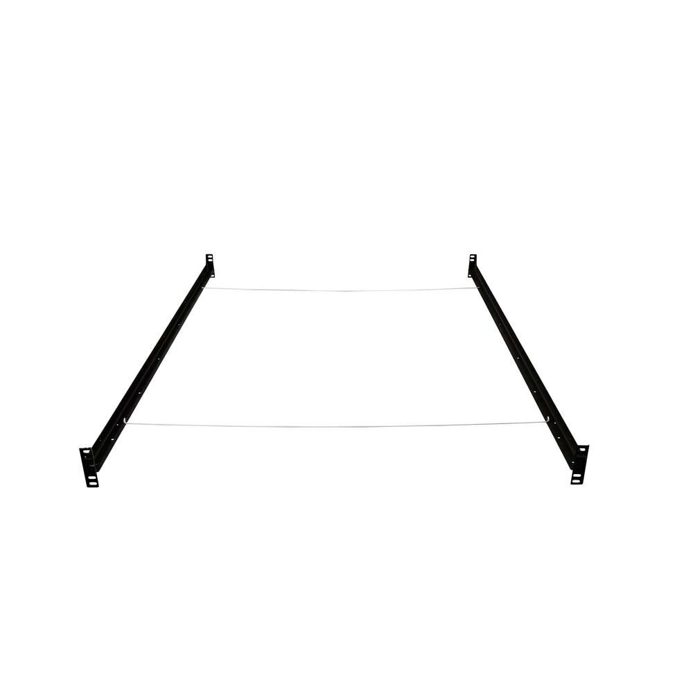 HOLLYWOOD BED FRAME Adjustable Bedframe Headboard Footboard Bolt Black Bed Rails