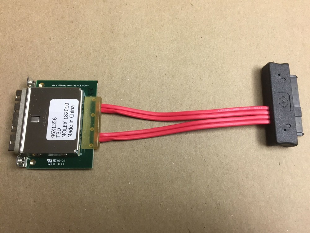 IBM External Mini-SAS Controller 46X1356 TBD Molex 182010