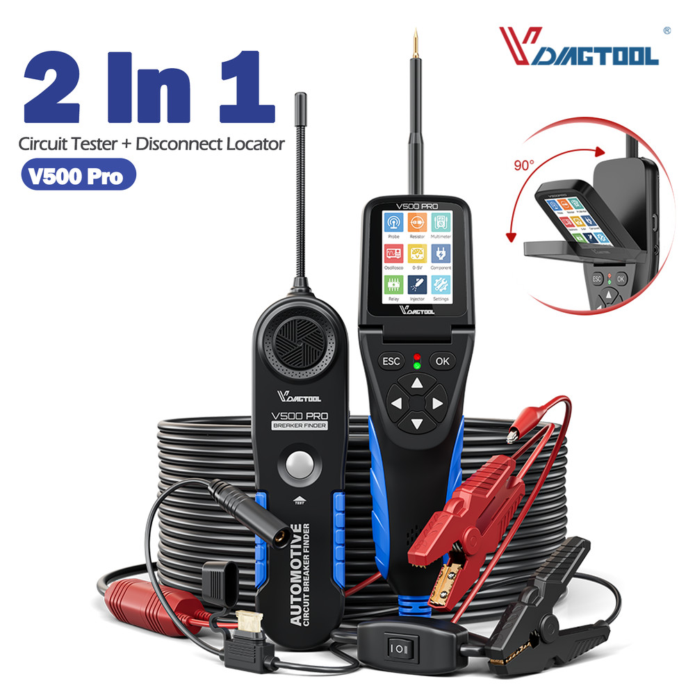 VDIAGTOOL PowerScan V500Pro Circuit Tester Electrical Power Probe Open Finder US