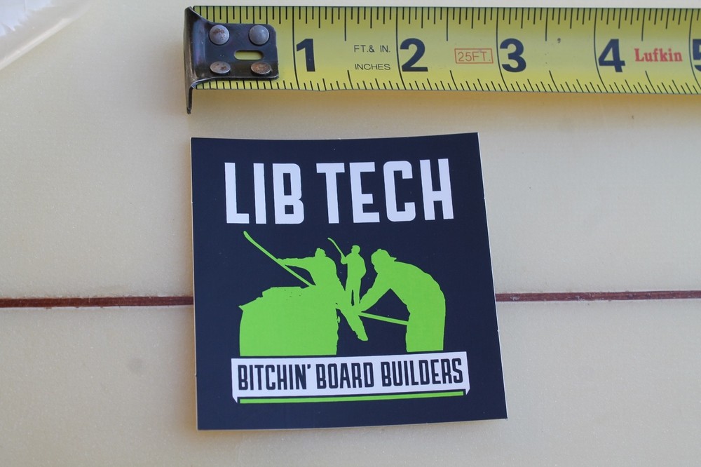 LIB TECH Snowboards Bitchin' Board Builders Surfboards Snow Snowboarding STICKER