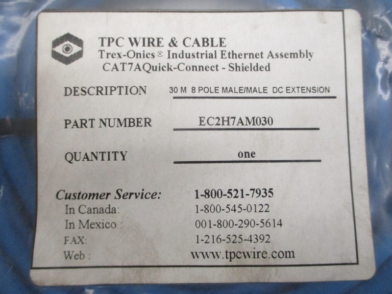 TPC WIRE & CABLE EC2H7AM030 REV. B NSMP