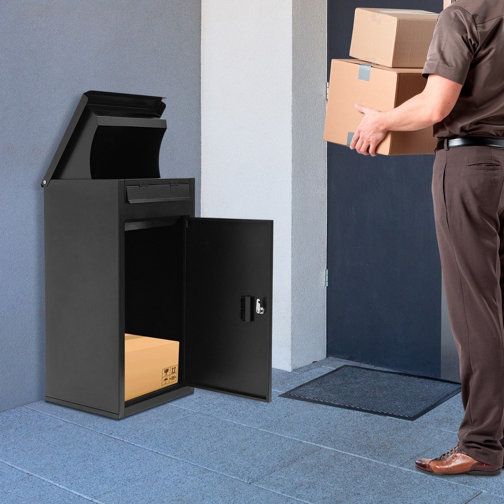 Parcel Drop Box Package Delivery Case Large Envelopes Mail Boxes with Key Lock