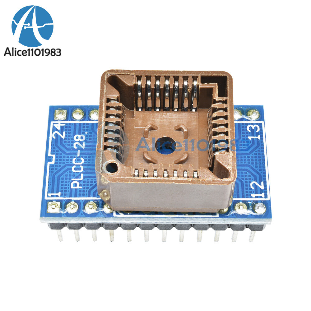 PLCC28 to DIP24 EZ Programmer Adapter Socket IC Test Socket Universal Converter