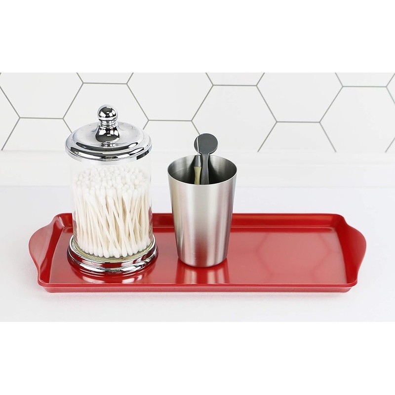 Melamine Plastic Tidbit Tray Multipurpose Platter Serving Tray Table Organizer