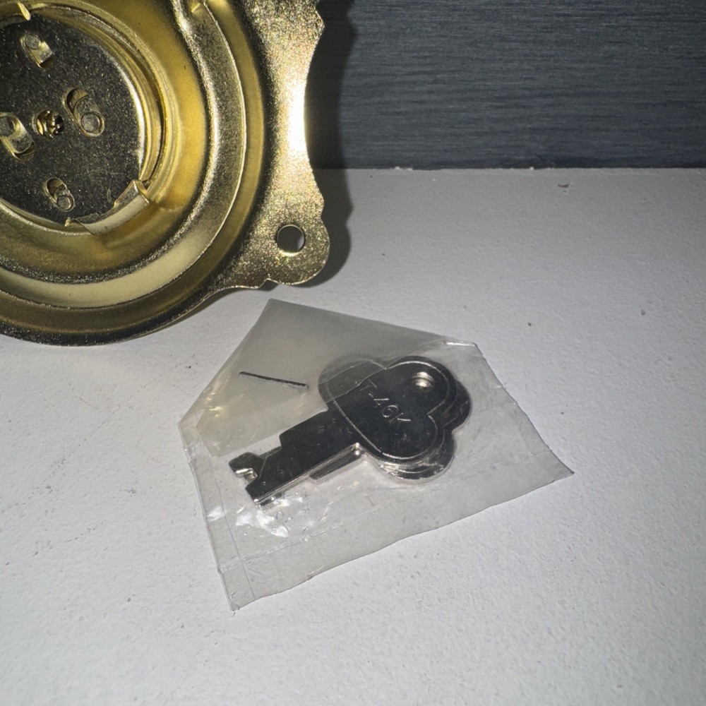 Long Bintage Brass Trunk Lock New with 2 keys