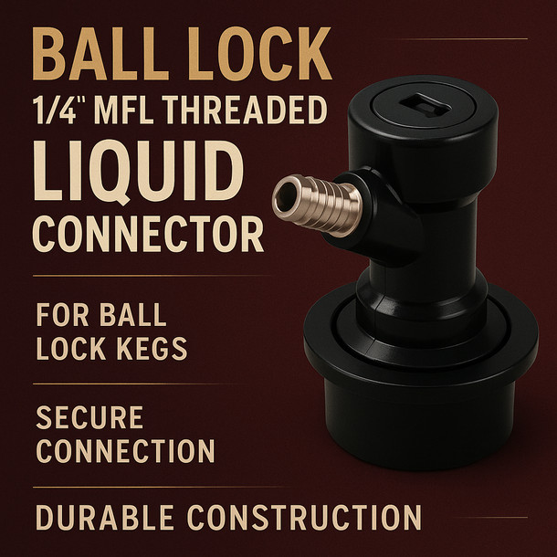 LD Carlson Ball Lock 1/4 inch MFL Threaded Liquid Connector