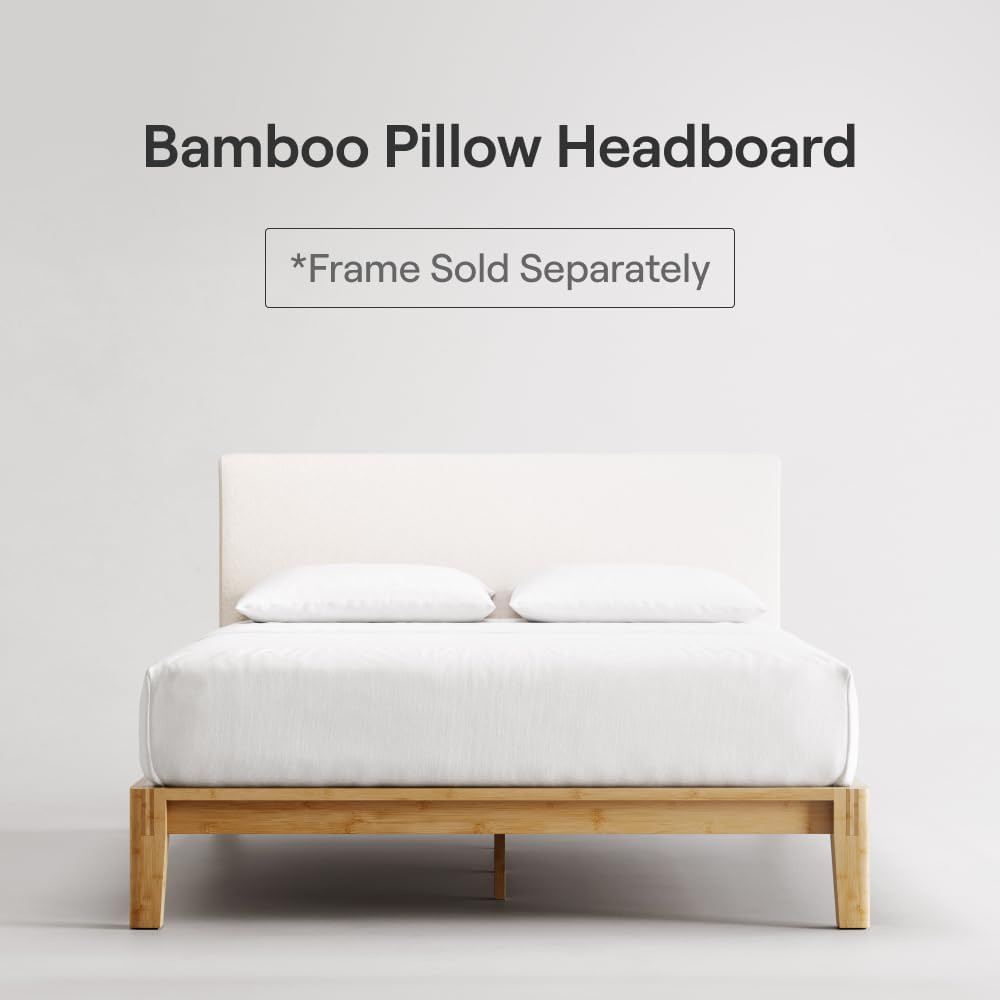 Queen Linen Upholstered Headboard - Easy Tool-Free Setup, Durable Design