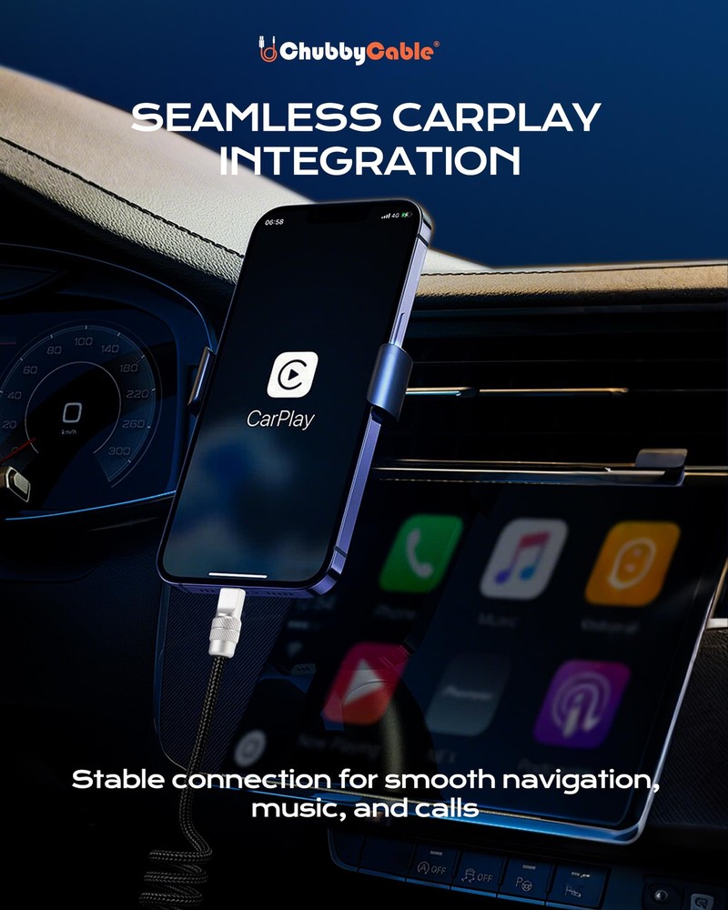 chubbycable Curly Chubby 240W Coiled USB C Fast Charging Cable Durable Orange