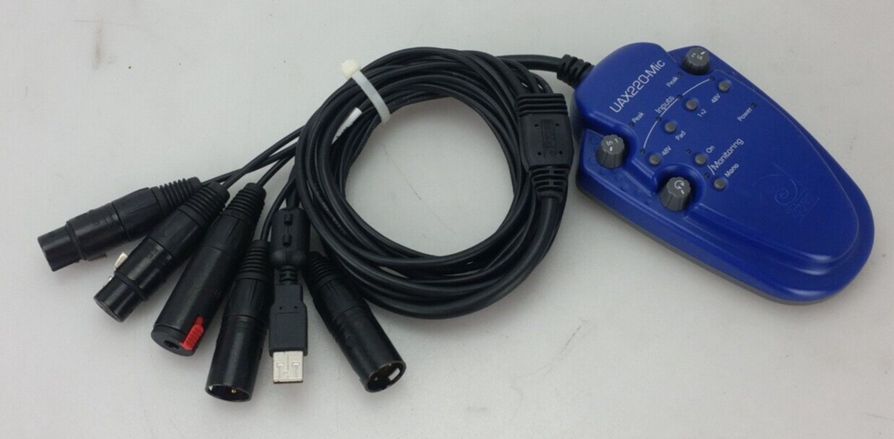 Digigram UAX220-Mic Broadcast USB Audio Interface 2 Balanced Analog Inputs