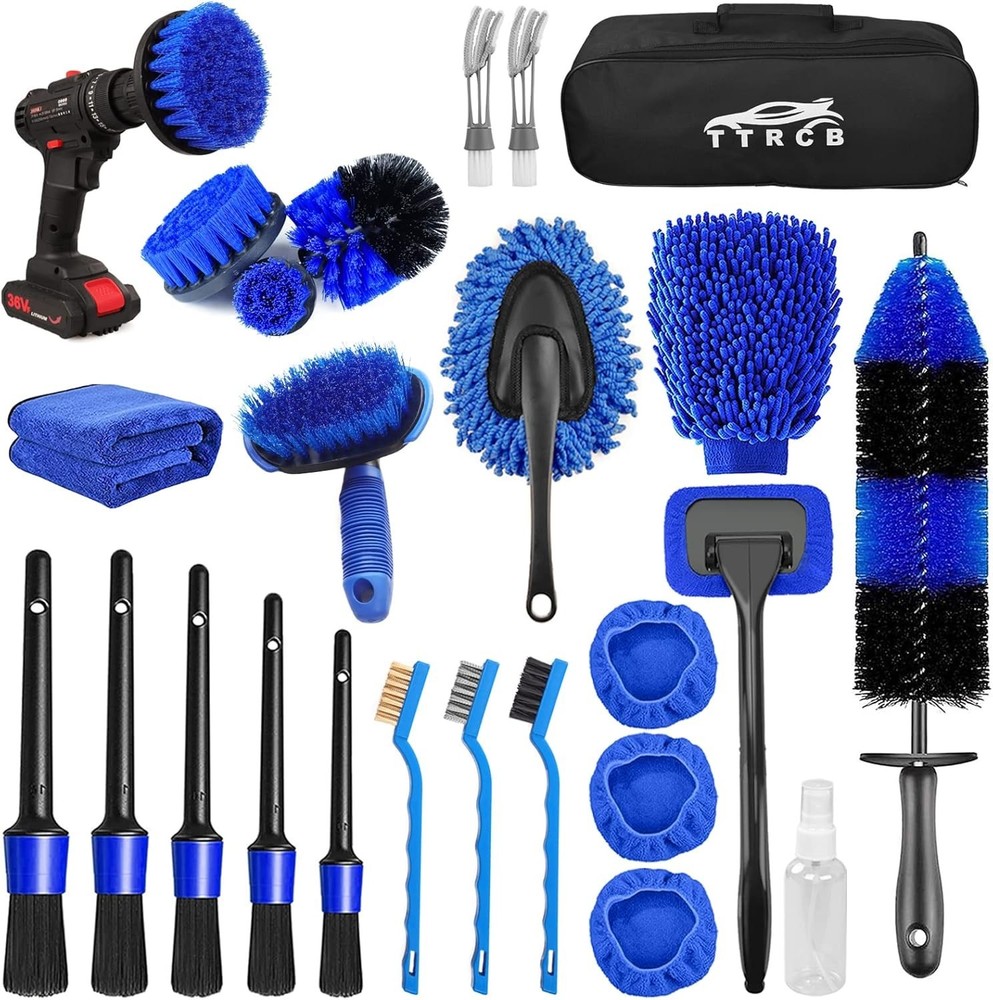 Complete 26-Piece Car Detailing & Cleaning Kit