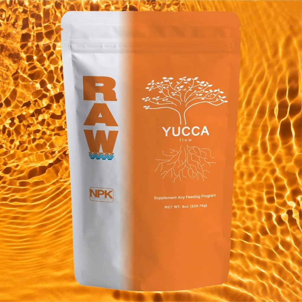 RAW Yucca Flow Water-Soluble Soil Amendment for Nutrient Absorption, 2lbs