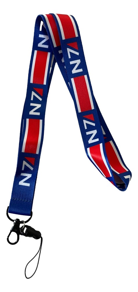 Mass Effect N7 Blue and Red Lanyard Keychain