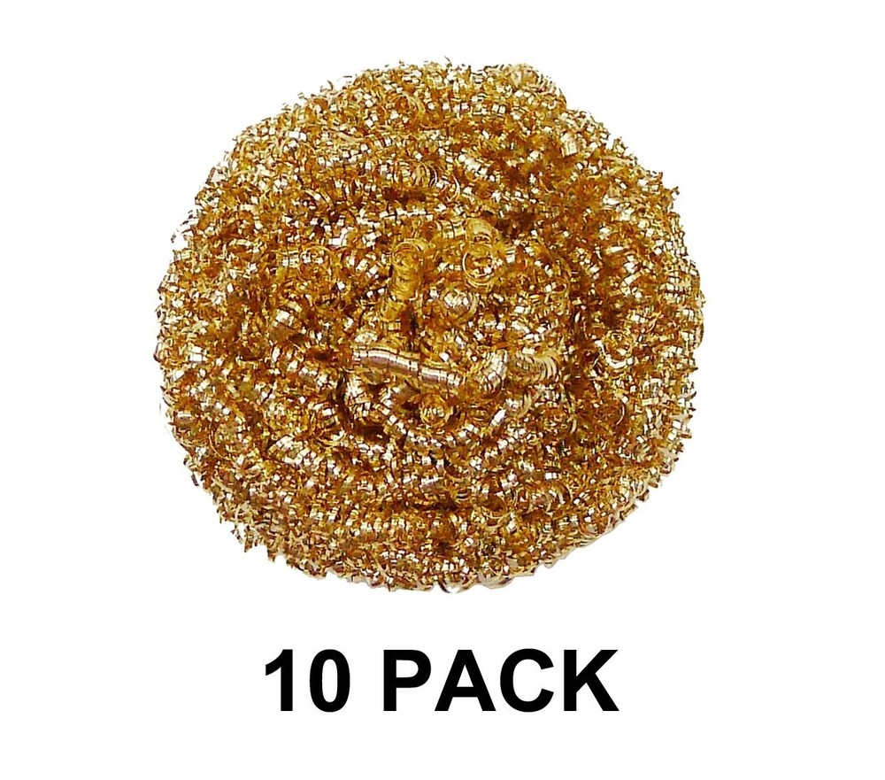 Efficient Brass Solder Tip Cleaning Wire - 10 Interchangeable Pack for All Tips