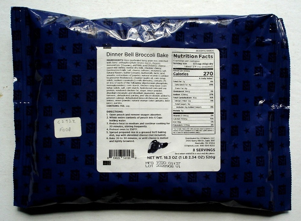 4Patriots Dinner Bell Broccoli Bake, 8 Servings