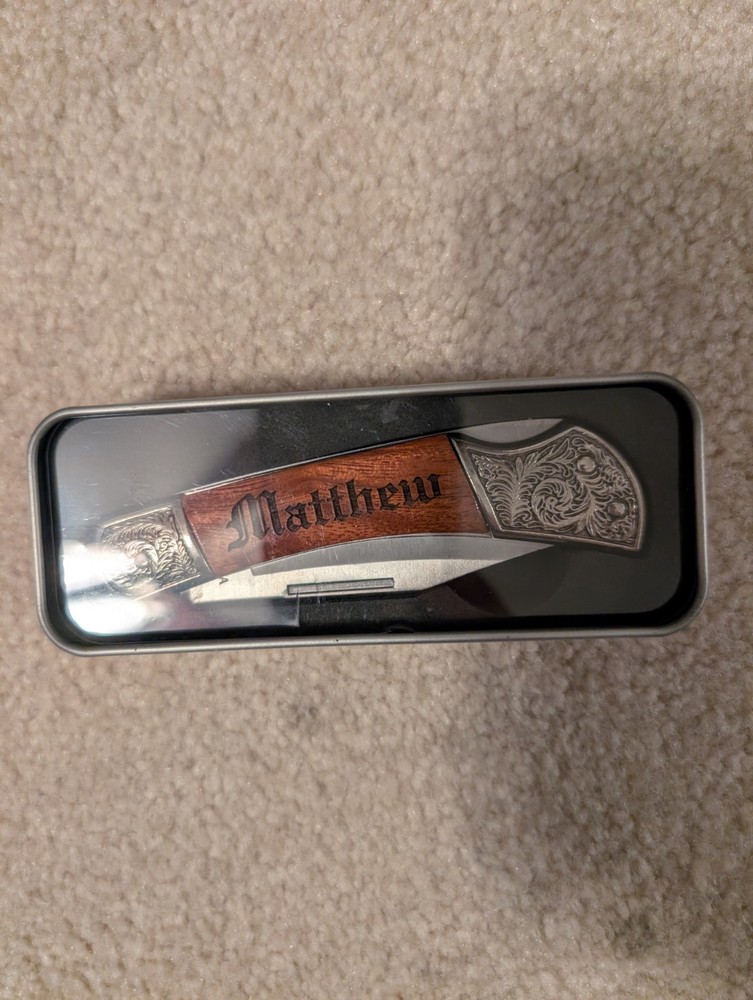 Custom Named "Matthew" Pocket Knife