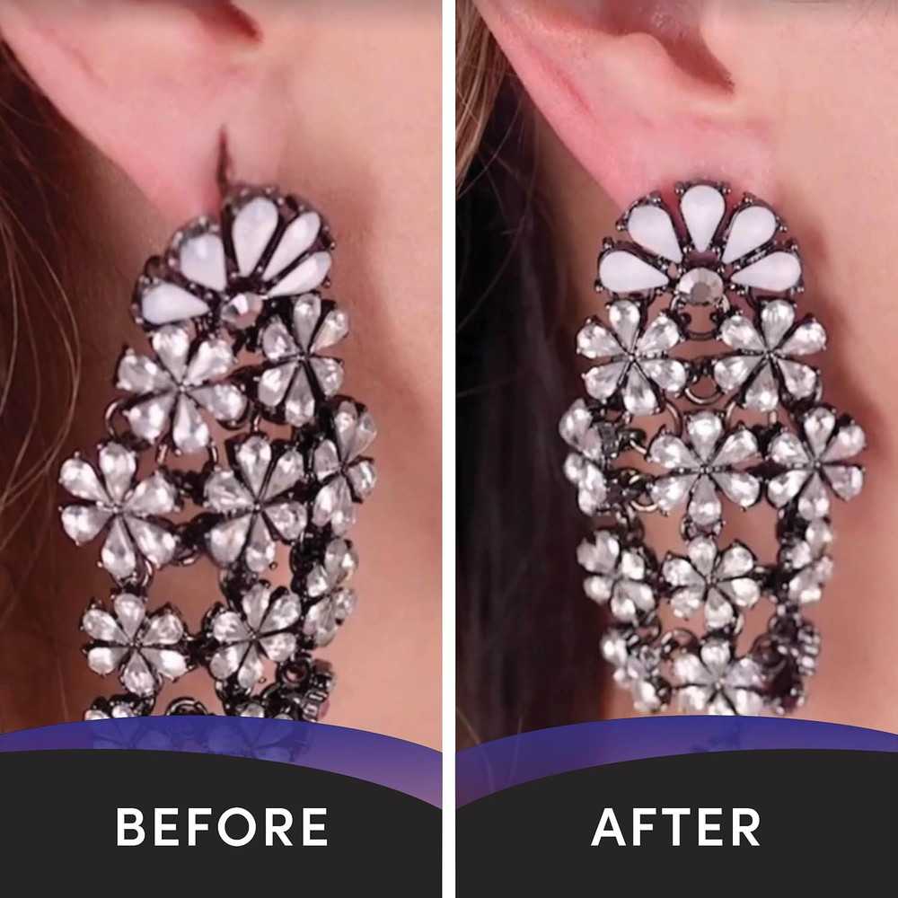 - Clear Earring Support Patches - Earring Backs for Droopy Ears - E