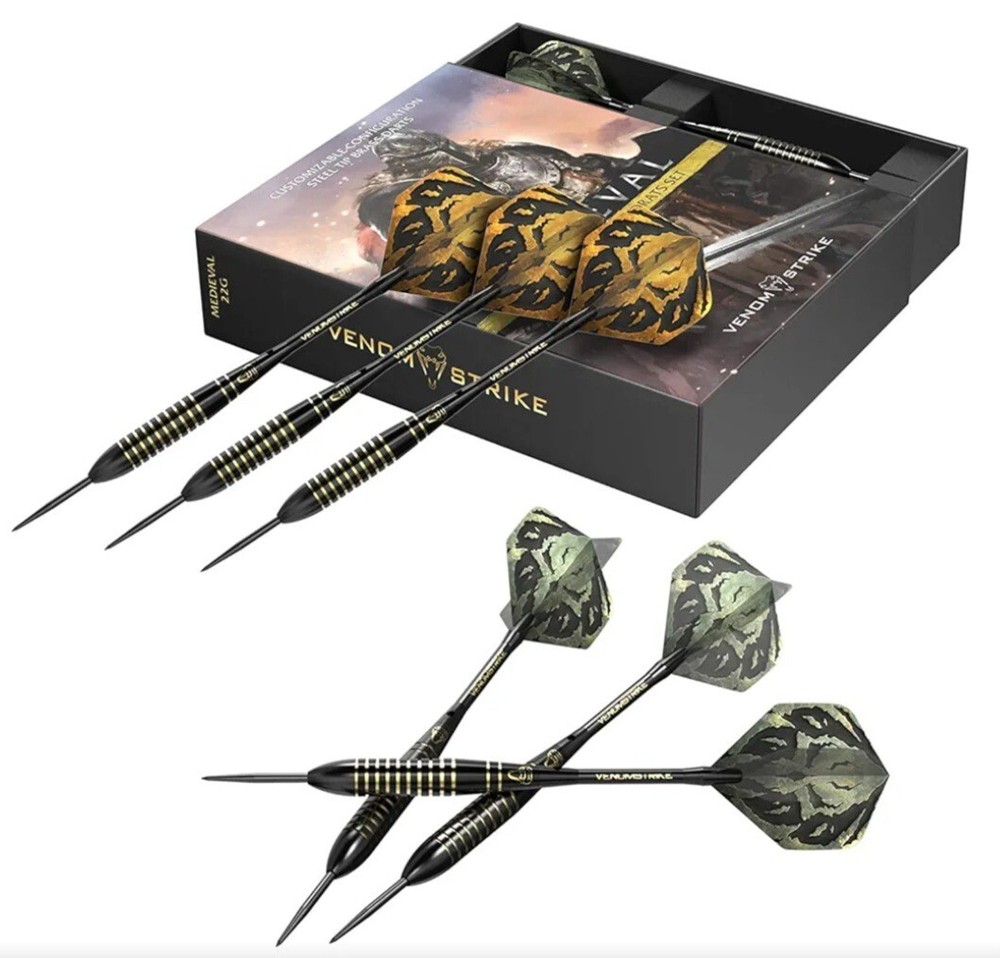 Premium Steel Tip DARTS Set MEDIEVAL