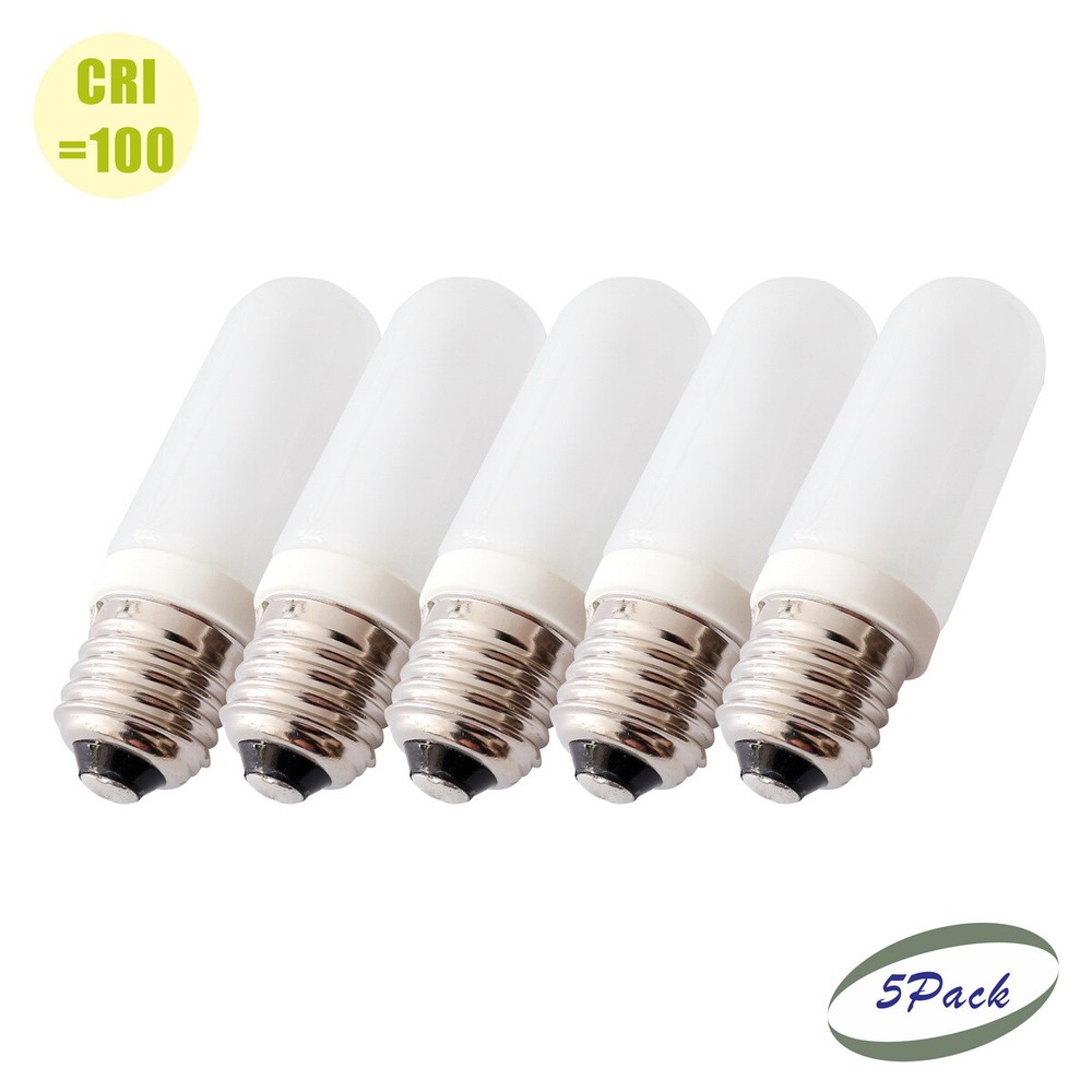 5 Pack JDD Halogen Bulb 110V 150W E26 Photo Studio Strobe Light Bulb Frosted