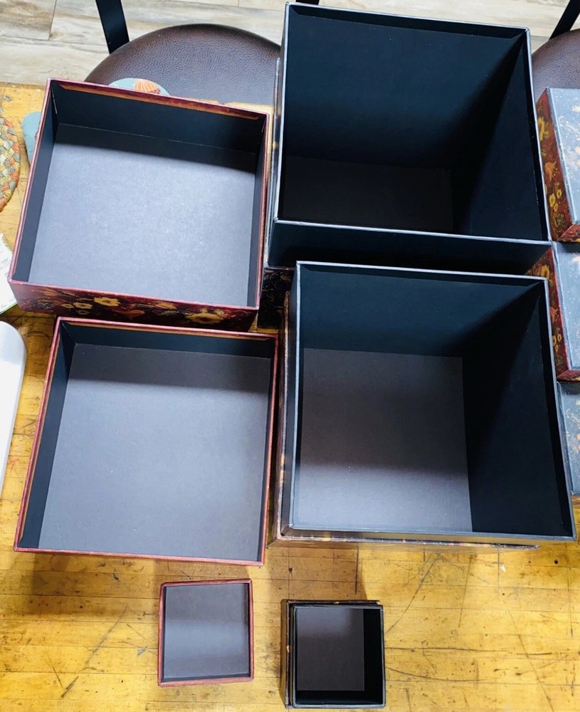 6 Bob's Boxes Nesting Boxes Susan Winget Artwork GARDEN TREASURES