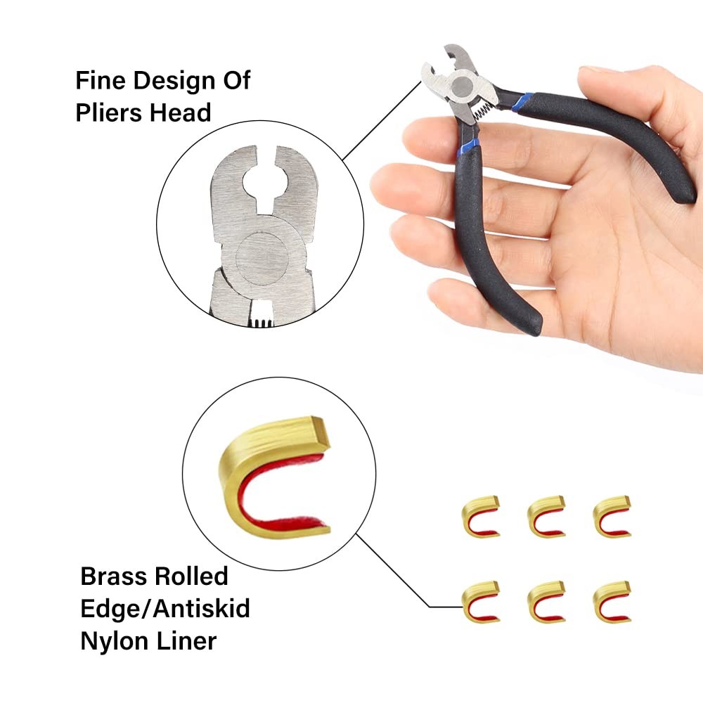 SOPOGER Archery Bow Square Nocking Points Pliers String Knock Kit T Black