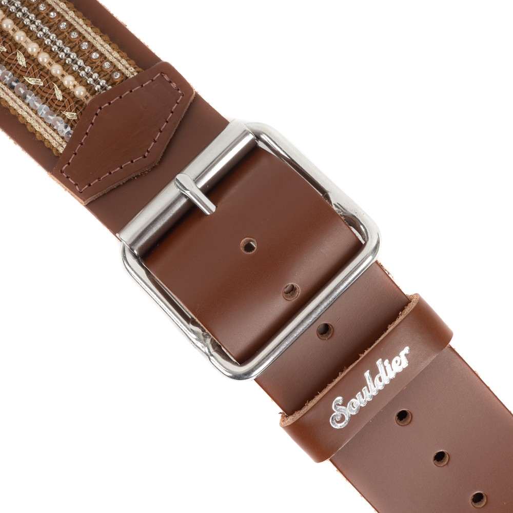 Souldier 2" Leather Guitar Strap - "Jolene" Brown