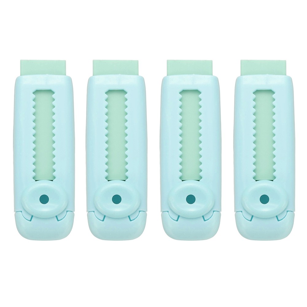 4 Pack Erasers, Pencil Erasers Large Eraser Push Pull Cute Soft, Green