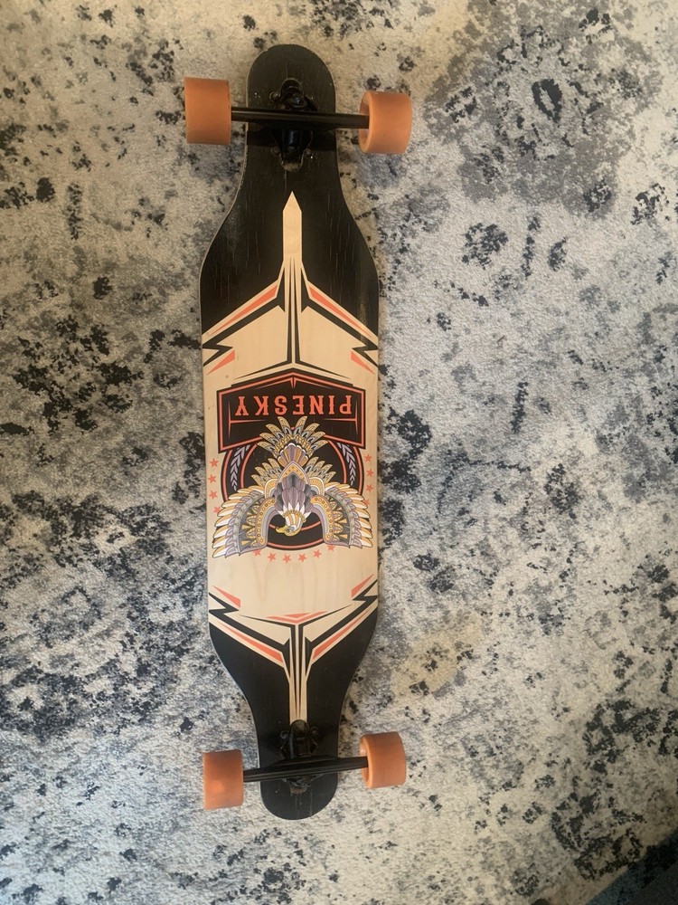 Longboard And Skateboard, Pine sky